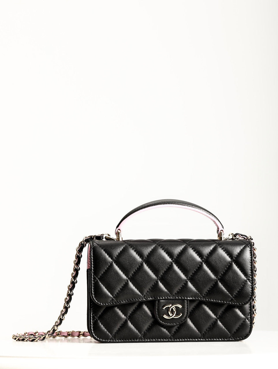 Chanel MINI FLAP BAG WITH TOP HANDLE SS2023