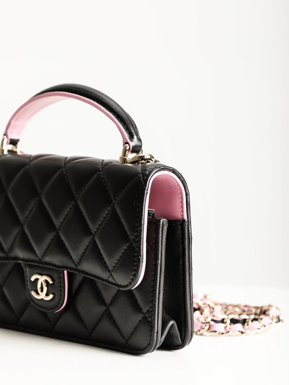 Chanel MINI FLAP BAG WITH TOP HANDLE SS2023