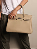 Hermes Trench Birkin 40 Epsom leather Palladium Hardware