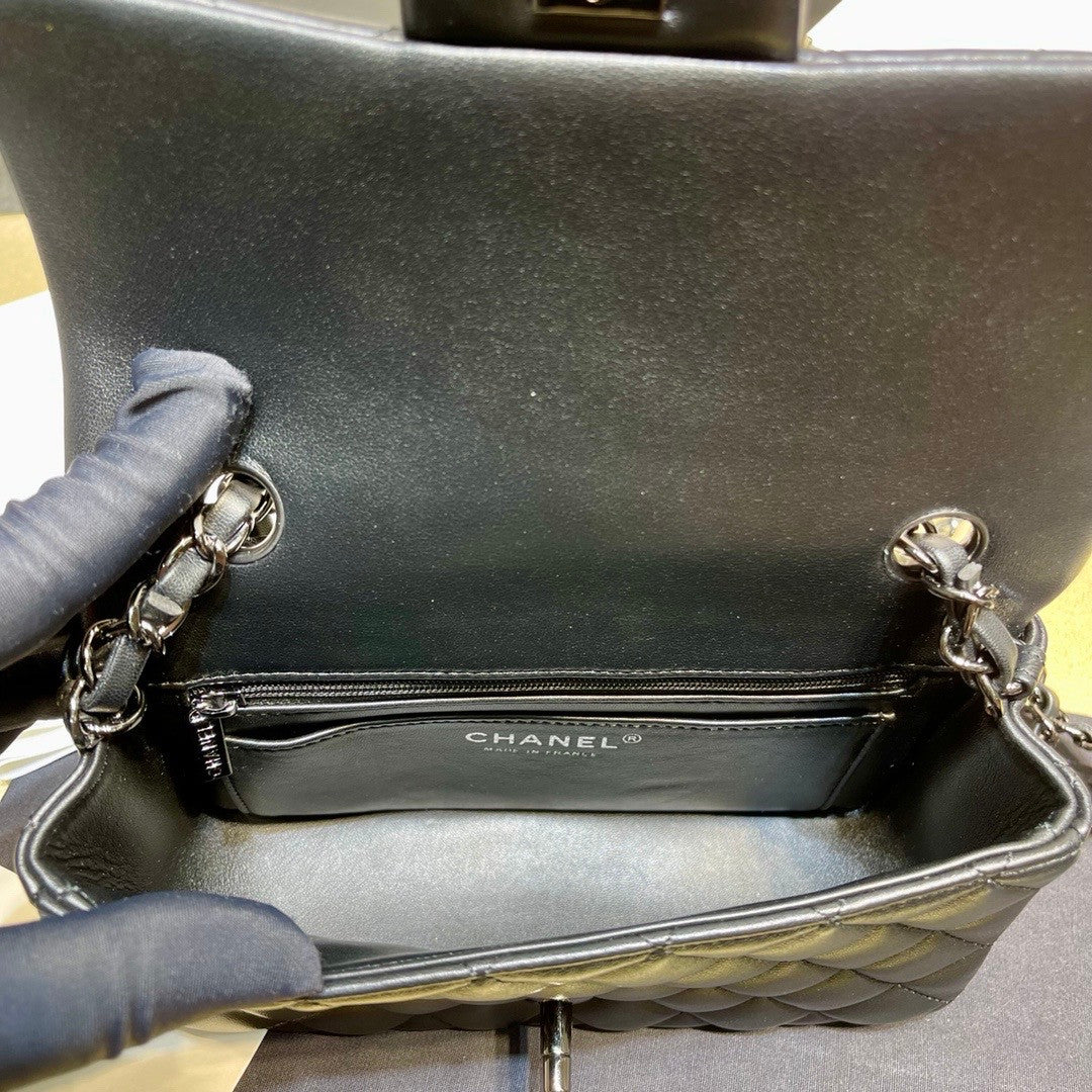 Chanel ALL BLACK  MINI FLAP BAG