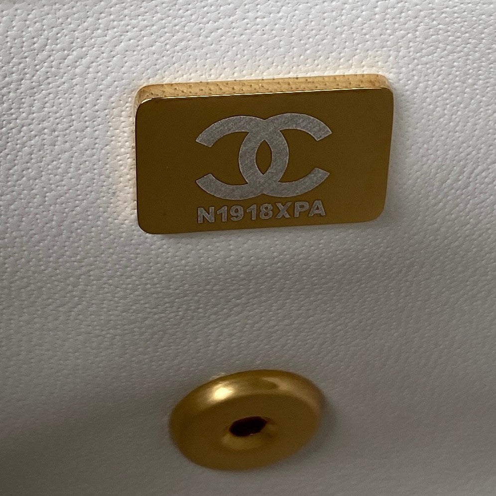Chanel MINI FLAP BAG with Charms White Lambskin