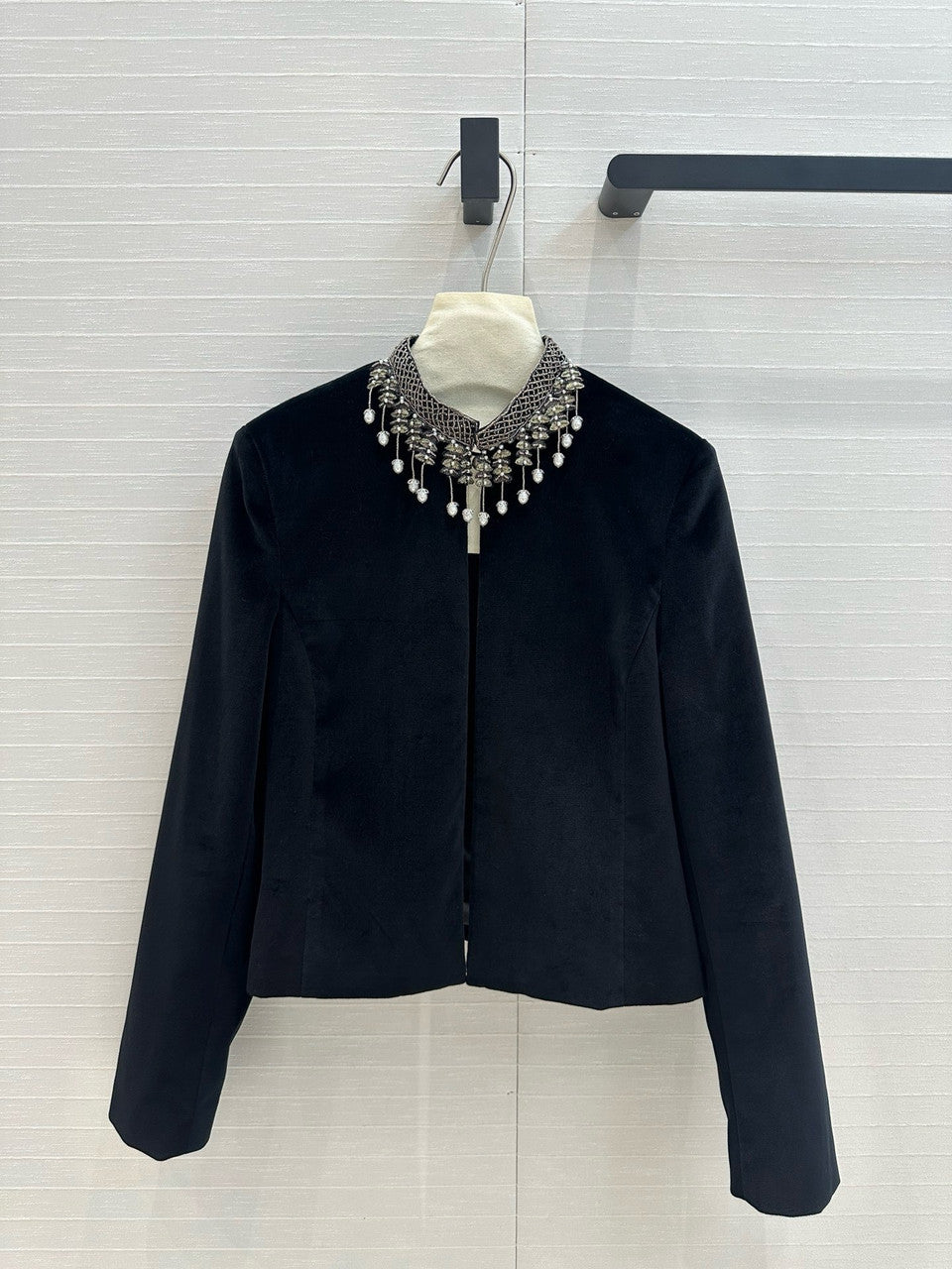 Christian Dior Embroidered Cropped Jacket