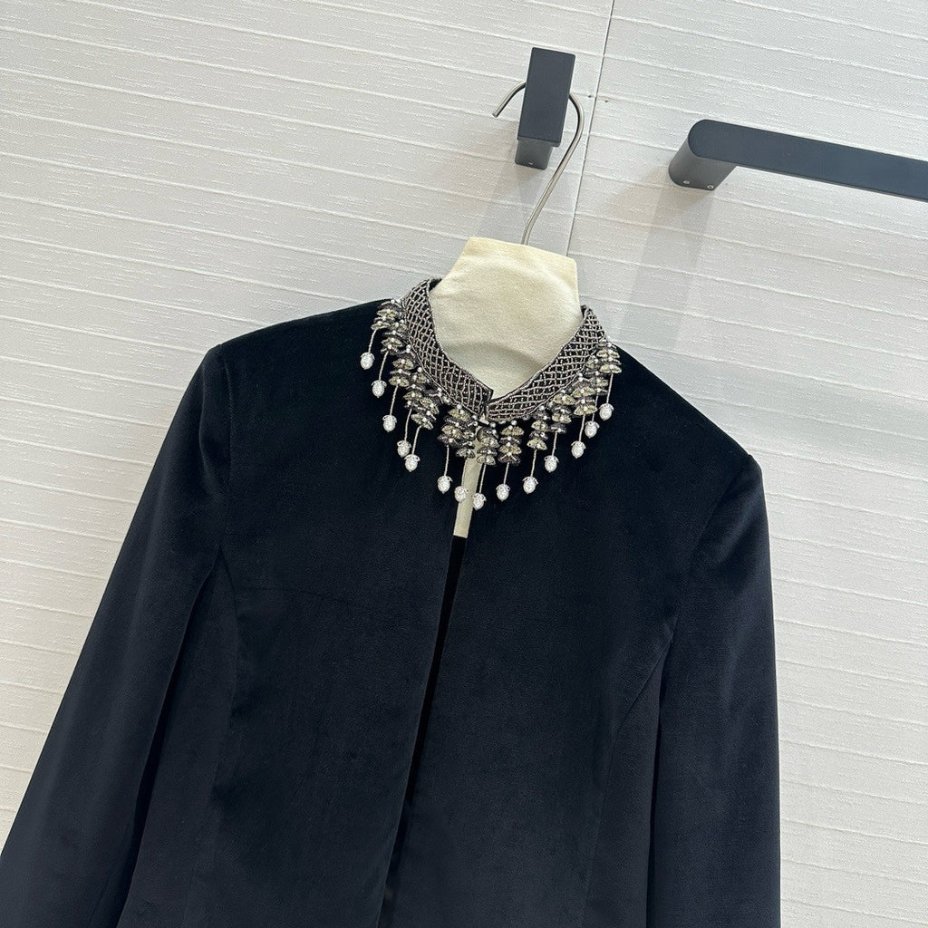 Christian Dior Embroidered Cropped Jacket