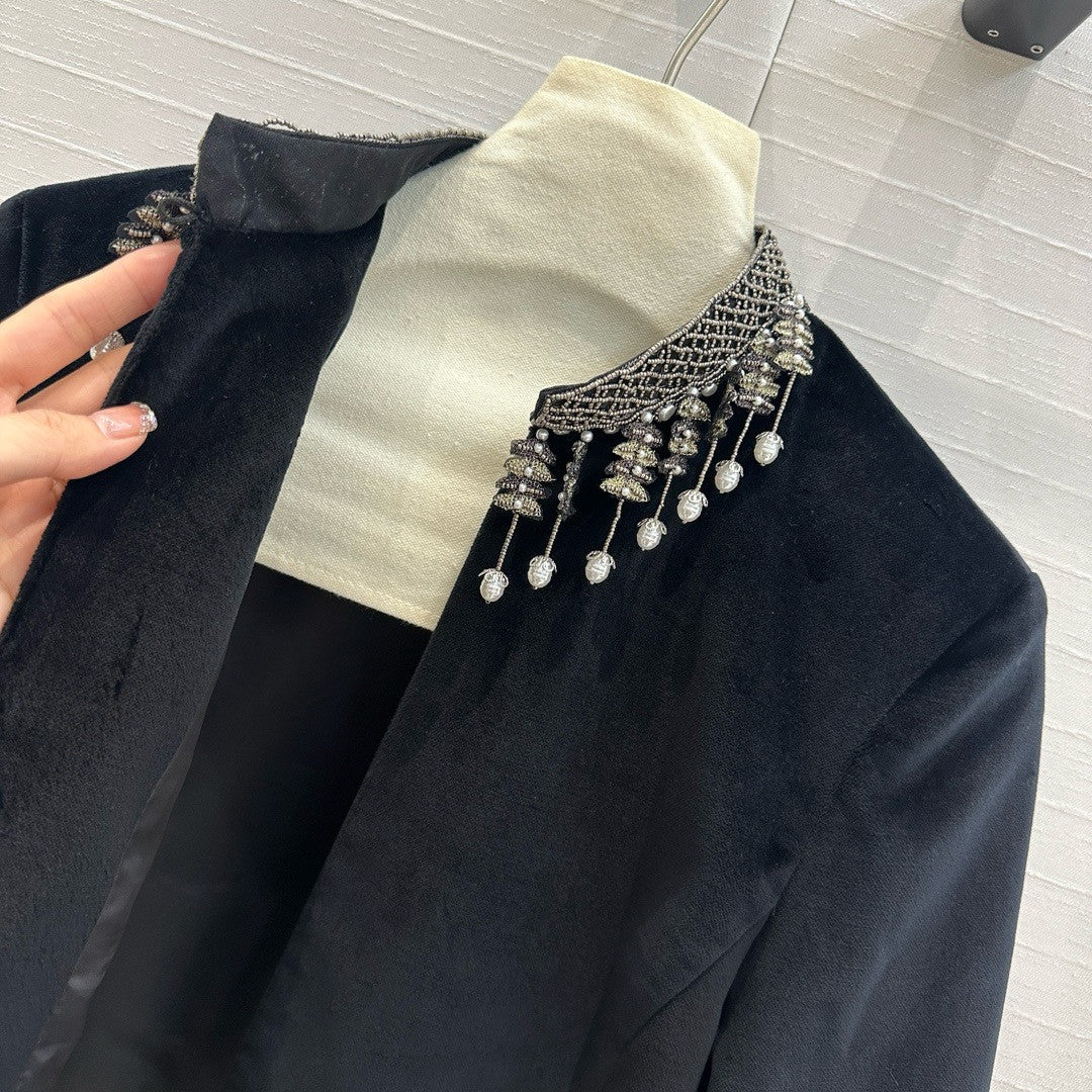 Christian Dior Embroidered Cropped Jacket