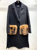 Fendi Black wool coat