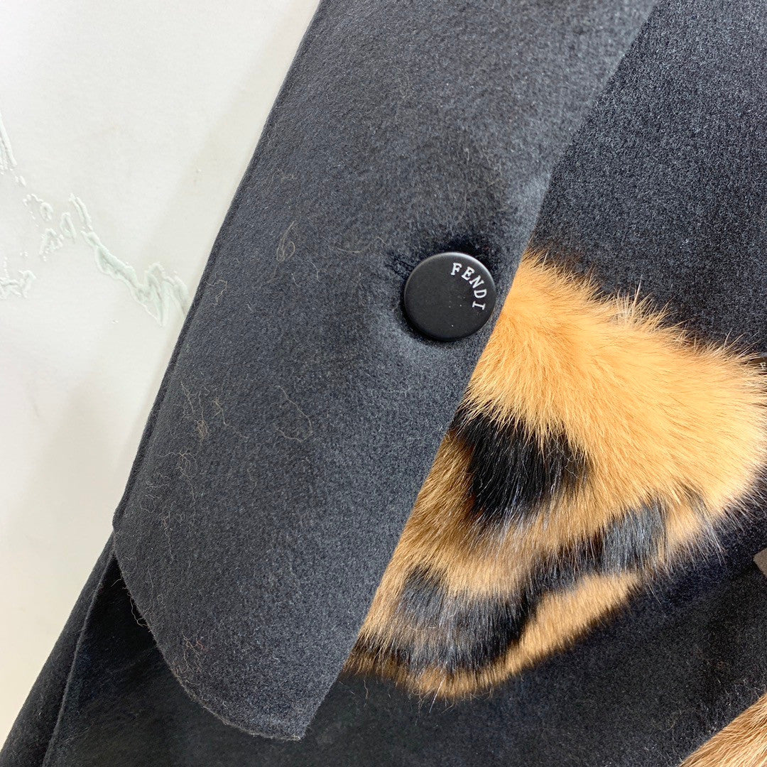 Fendi Black wool coat