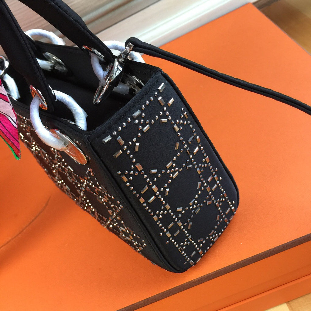 Christian Dior MINI LADY DIOR SATIN BAG