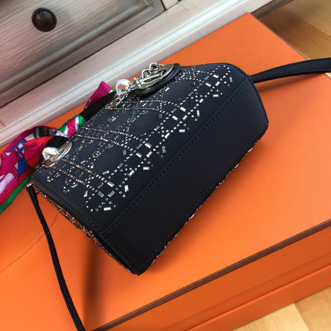 Christian Dior MINI LADY DIOR SATIN BAG