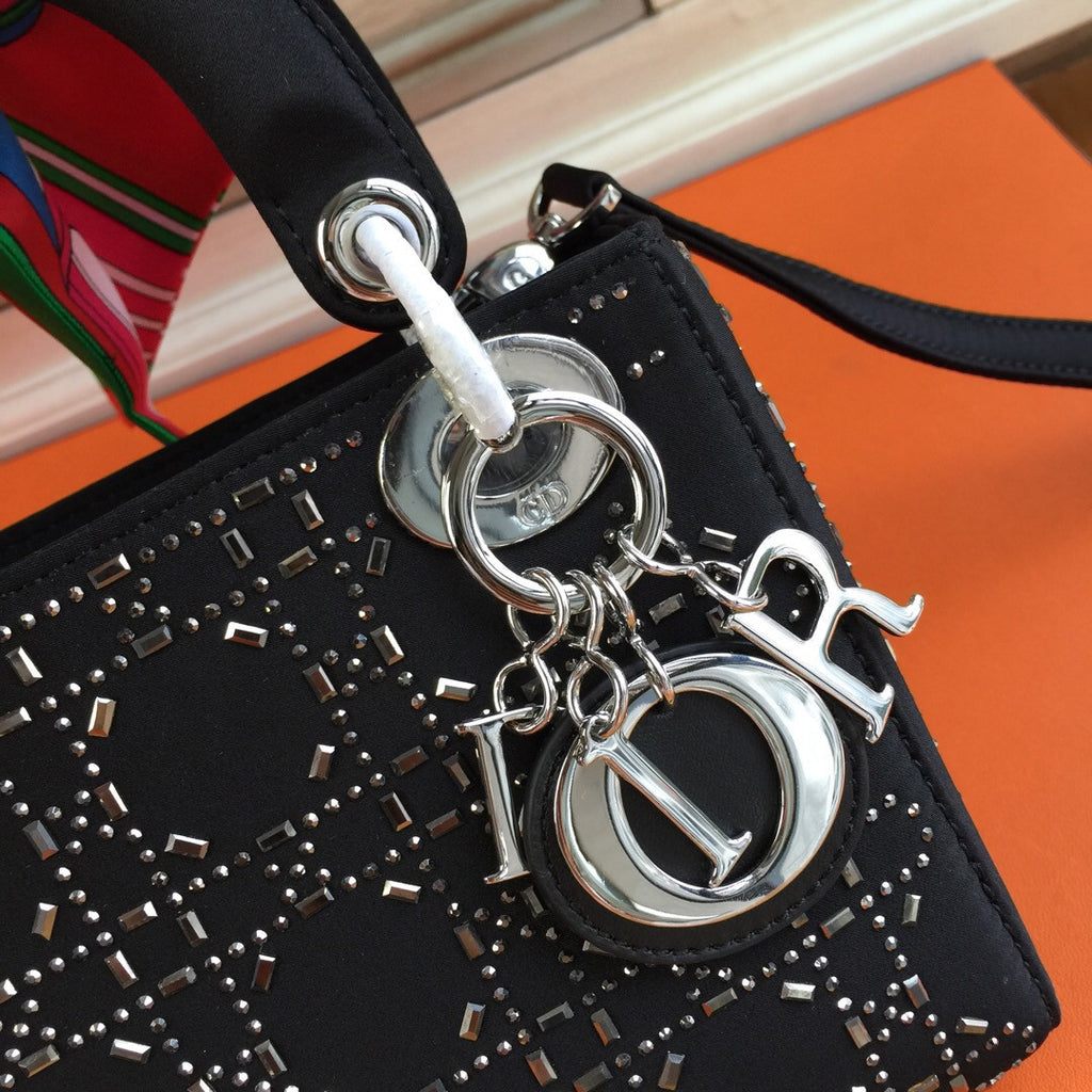 Christian Dior MINI LADY DIOR SATIN BAG