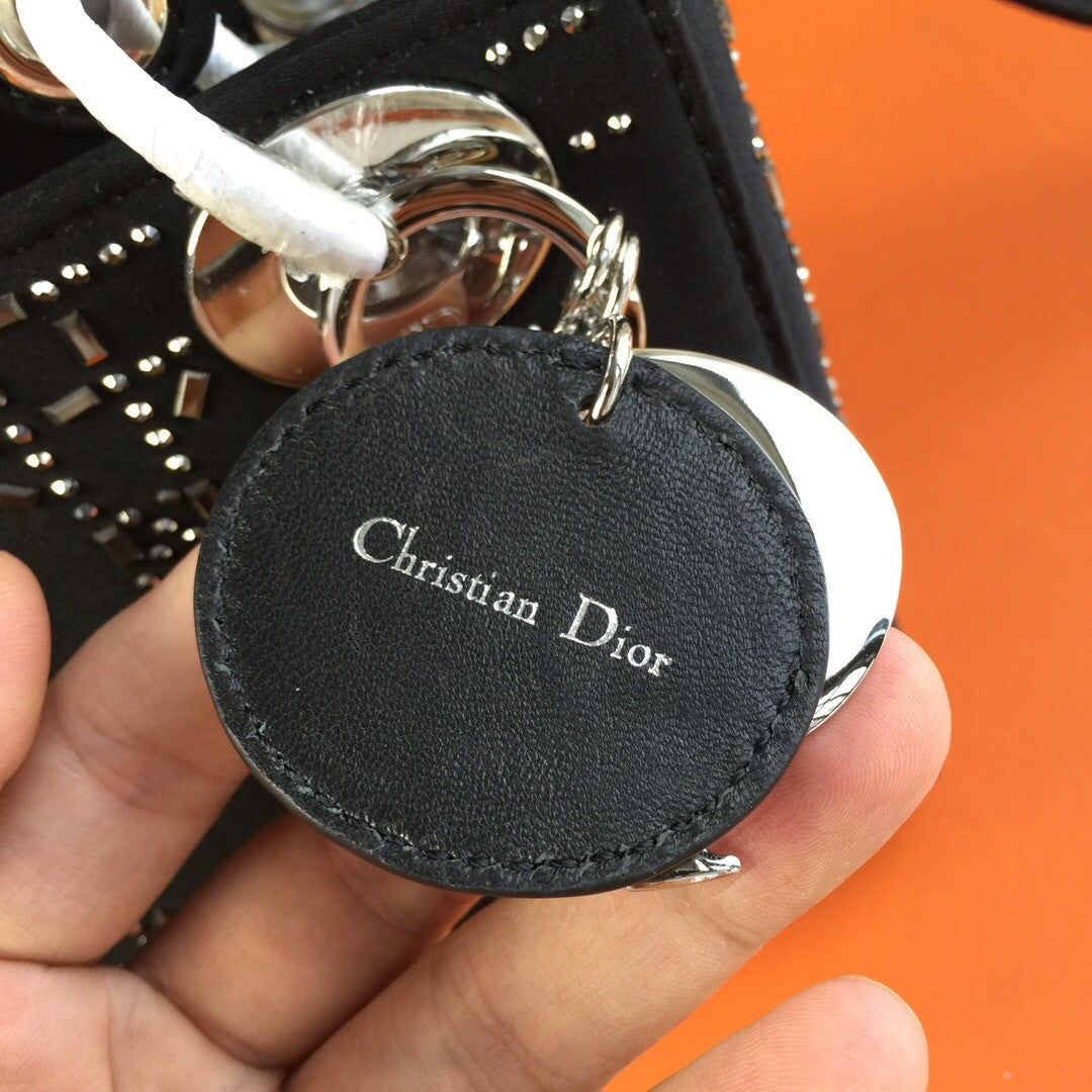 Christian Dior MINI LADY DIOR SATIN BAG