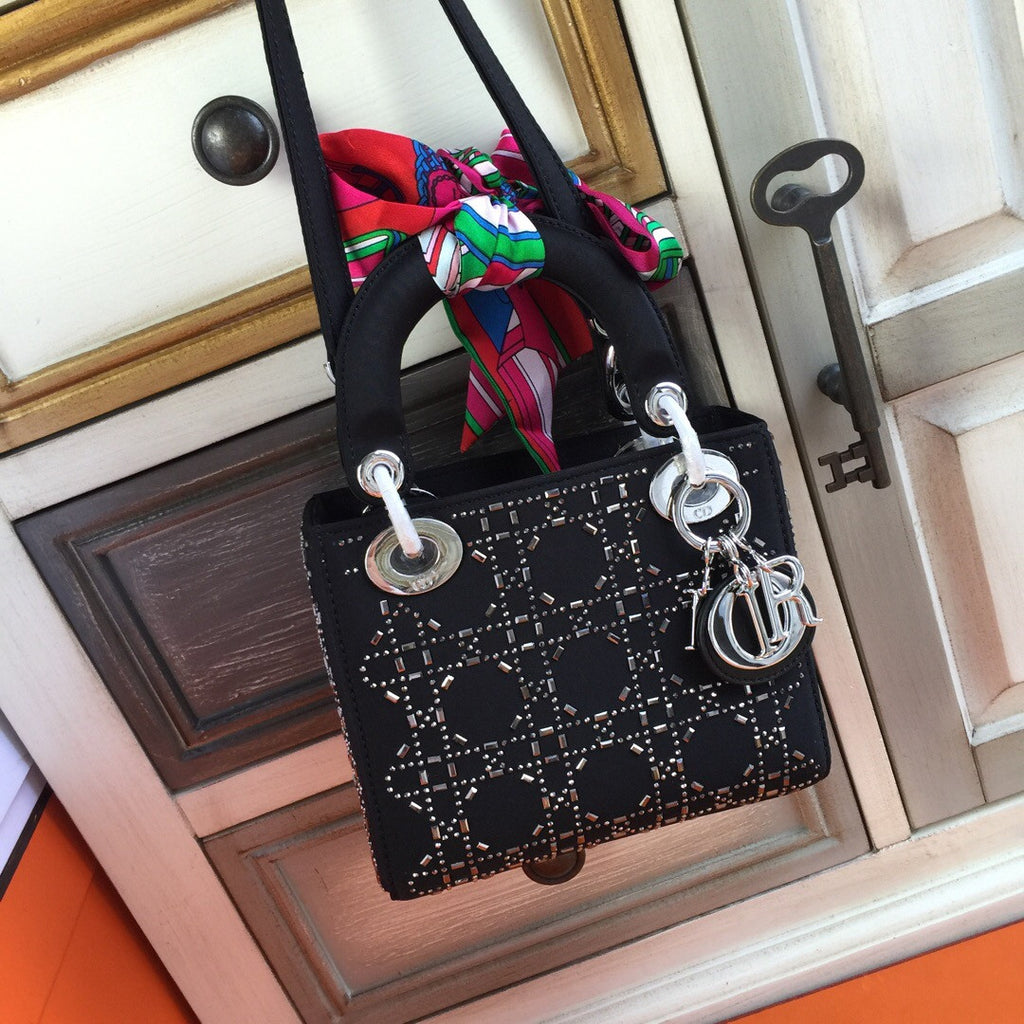 Christian Dior MINI LADY DIOR SATIN BAG