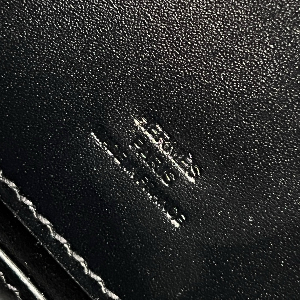 Hermès Limited Edition So-Black Mini Kelly Pochette Box Calf Leather