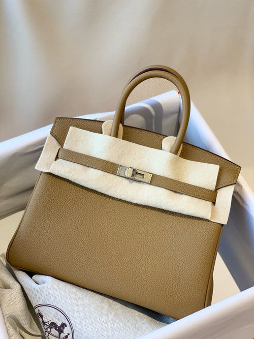 Hermes U8 Bronze Sore Birkin 25 cm Togo Palladium Hardware