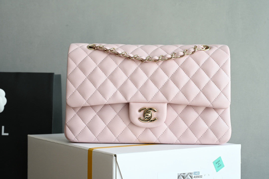 CHANEL  FALL-WINTER 2024/25 CLASSIC 11.12 HANDBAG Lambskin Light Pink 2024