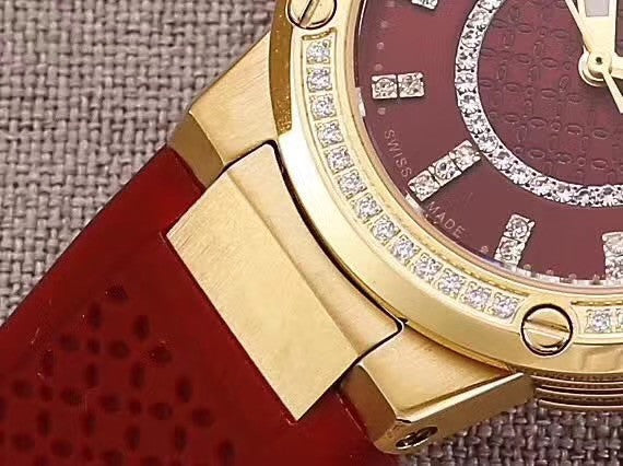 Salvatore Ferragamo Women's FIG110015 F-80 Precious Analog Display Swiss Quartz Red Watch