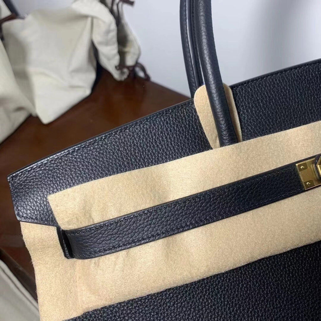Hermes Black Birkin 40 Togo leather