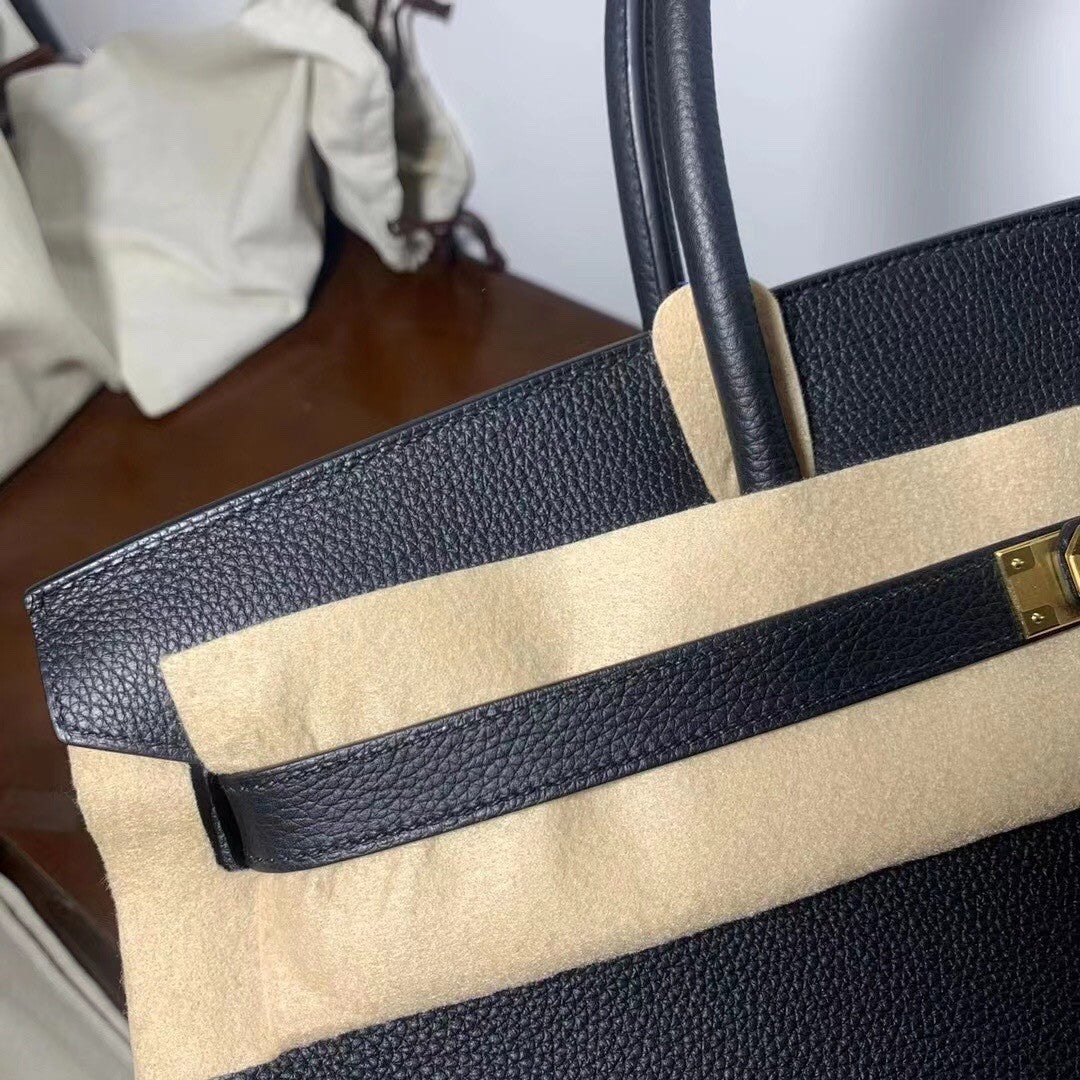 Hermes Black Birkin 40 Togo leather