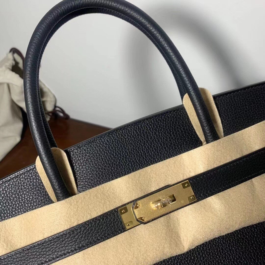 Hermes Black Birkin 40 Togo leather