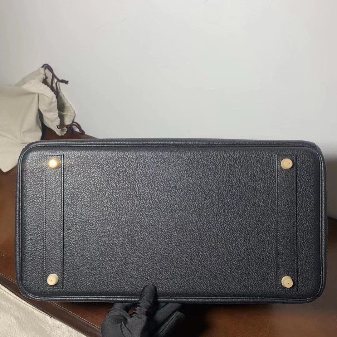 Hermes Black Birkin 40 Togo leather