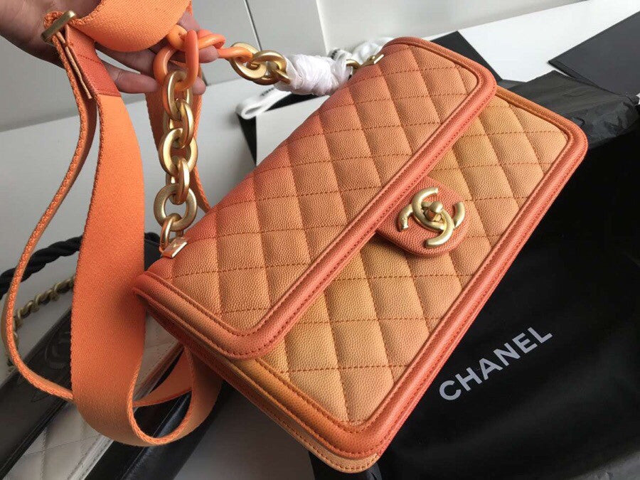 Chanel Flap Bag  AS0062 Coral