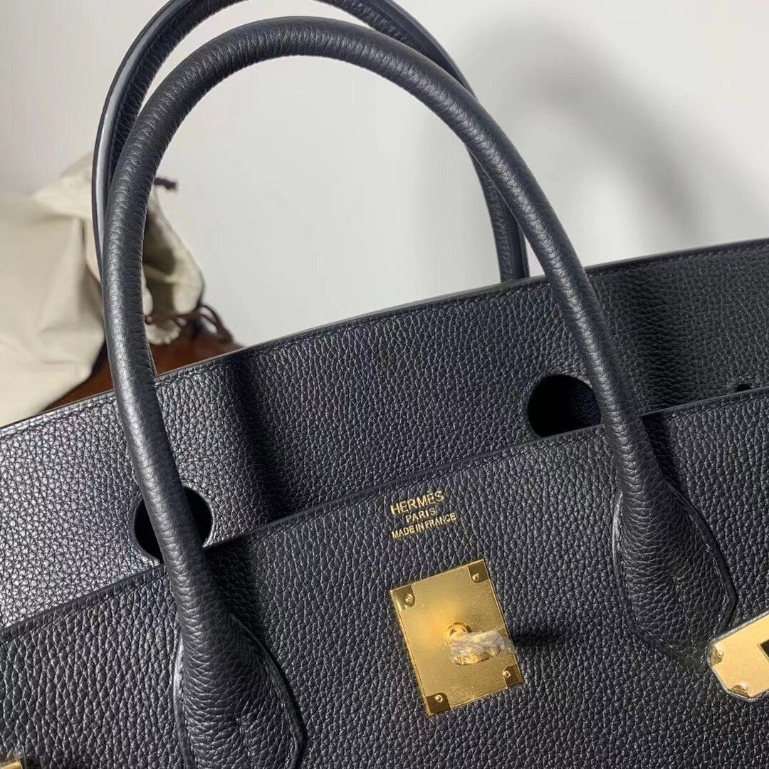 Hermes Black Birkin 40 Togo leather