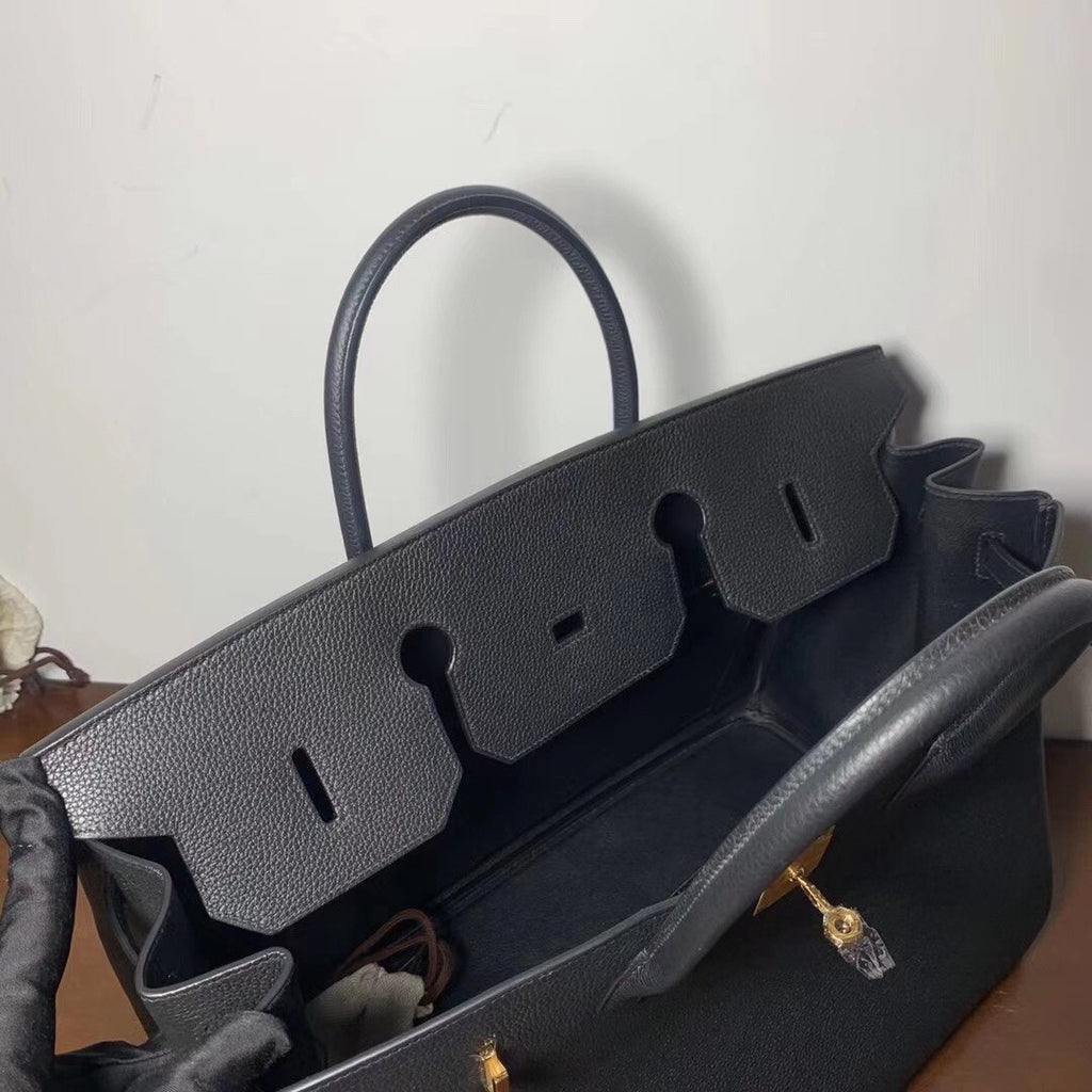 Hermes Black Birkin 40 Togo leather