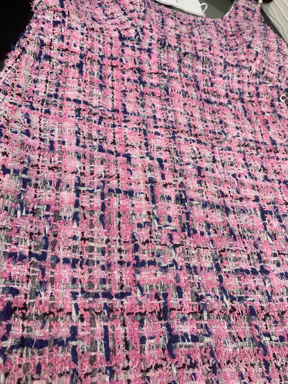 Chanel SS2023 Pre-Collection Cotton Tweed & Imitation Pearls Dress