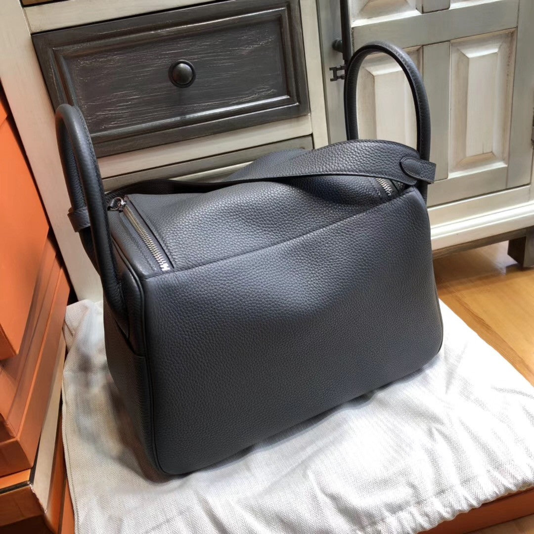 Hermes Lindy 30 Graphite Togo Palladium Hardware