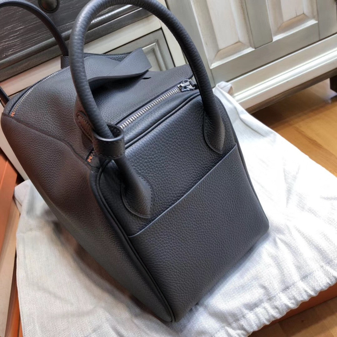 Hermes Lindy 30 Graphite Togo Palladium Hardware