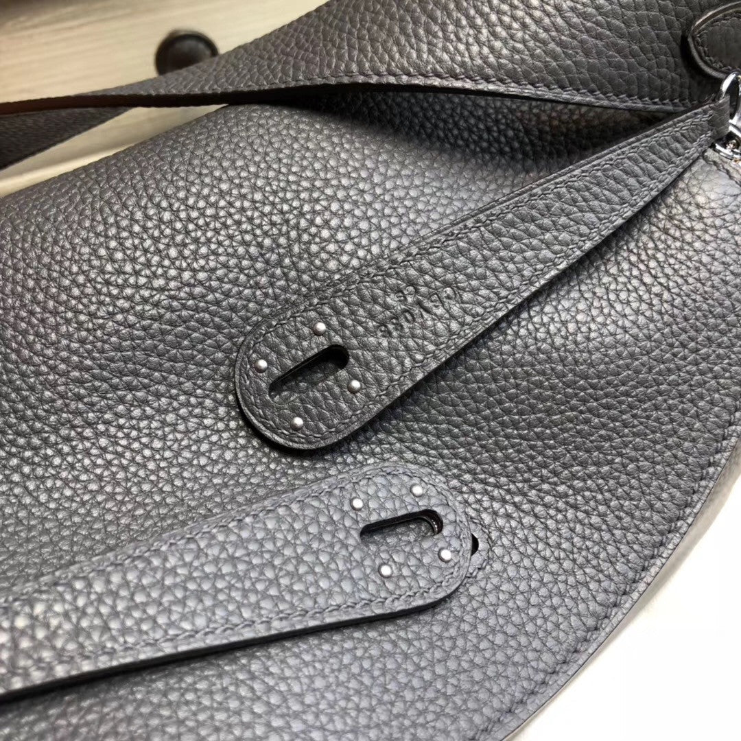 Hermes Lindy 30 Graphite Togo Palladium Hardware