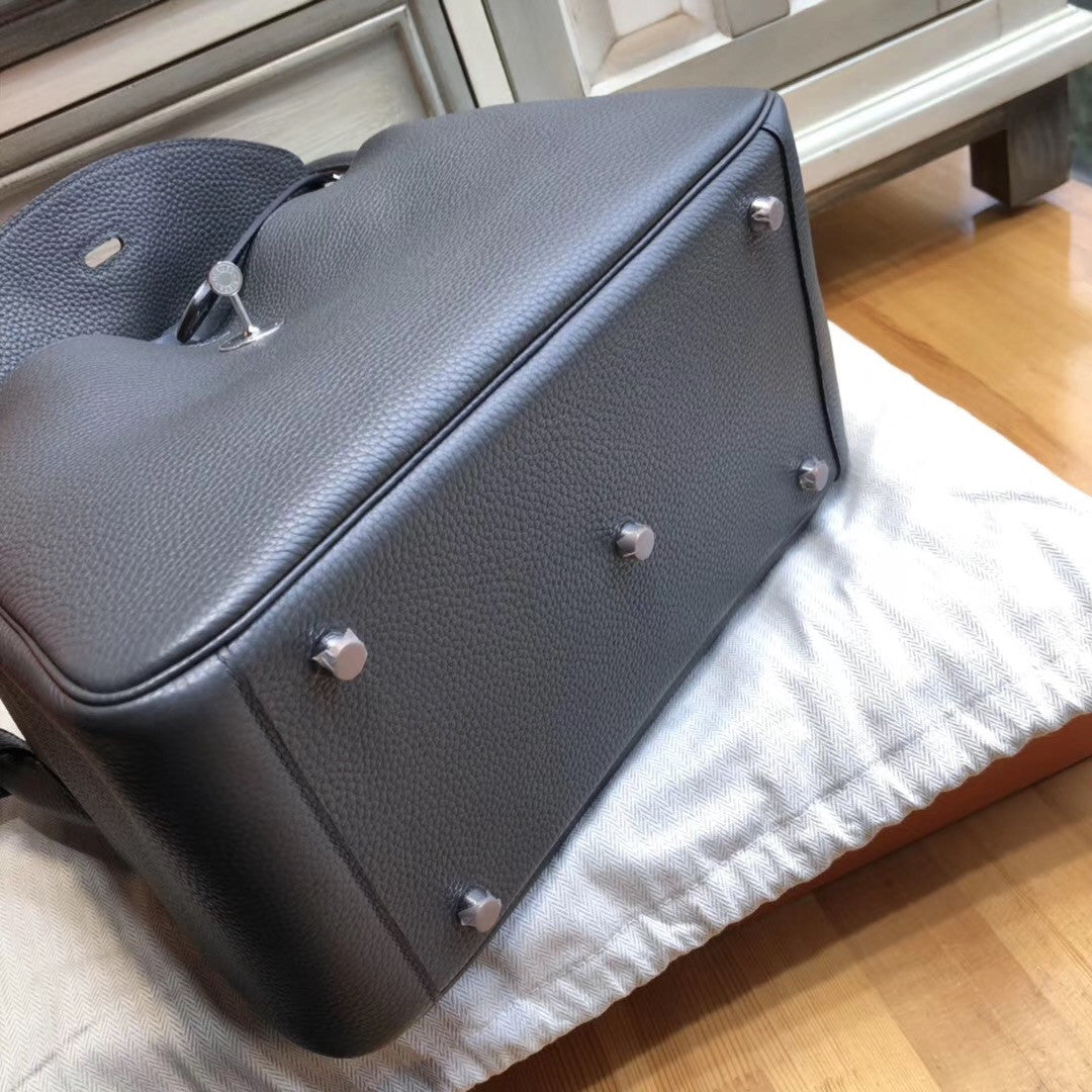 Hermes Lindy 30 Graphite Togo Palladium Hardware