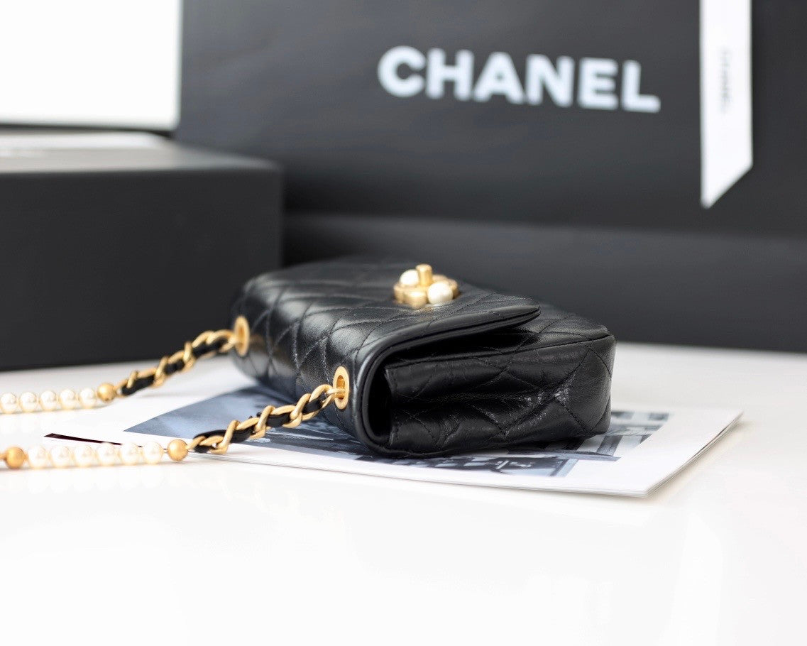 Chanel SMALL FLAP BAG with pearls