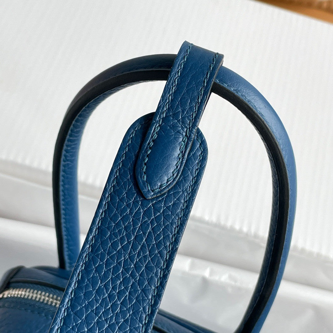 Hermes Deep Bleu Lindy 26 Togo Palladium Hardware
