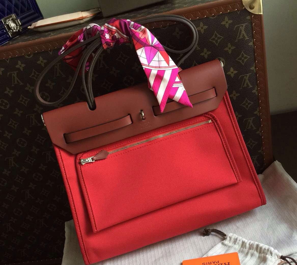 Hermes Red Herbag Zip PM