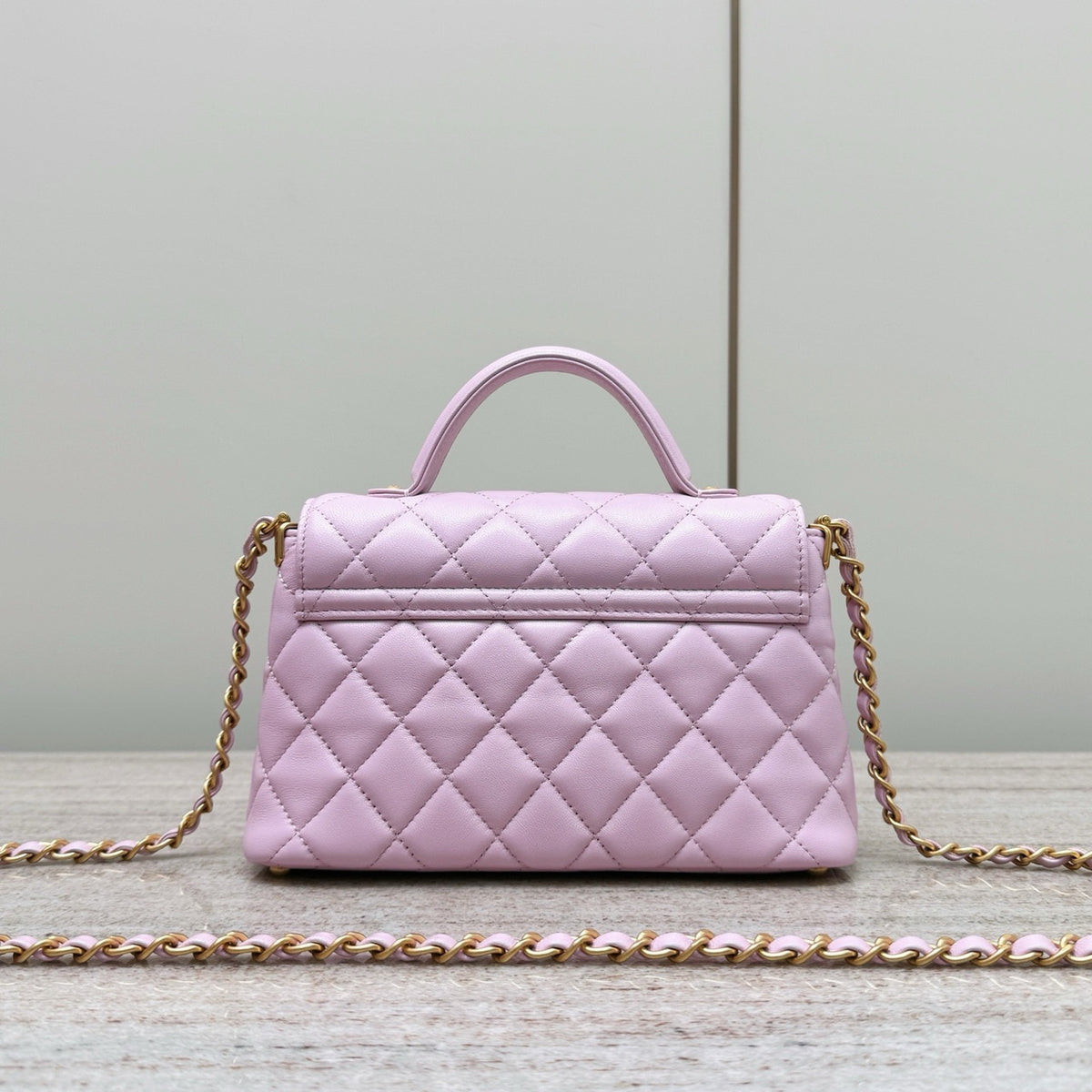Chanel SMALL FLAP BAG WITH TOP HANDLE PINK