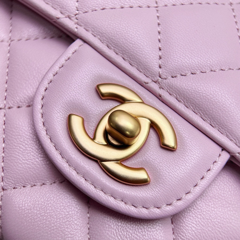 Chanel SMALL FLAP BAG WITH TOP HANDLE PINK