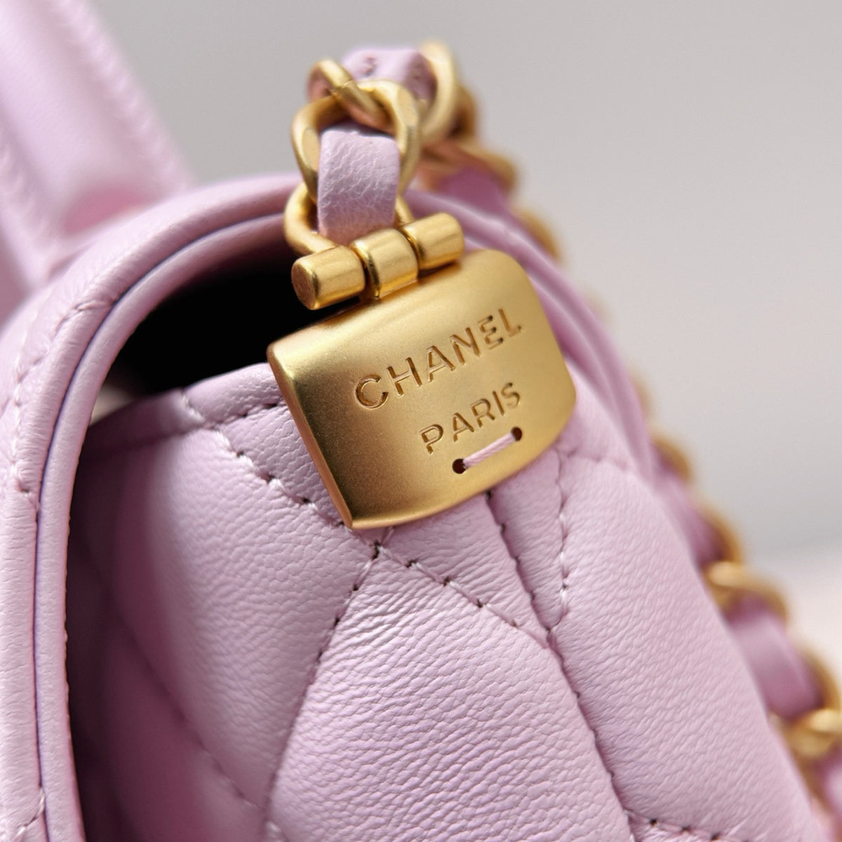 Chanel SMALL FLAP BAG WITH TOP HANDLE PINK