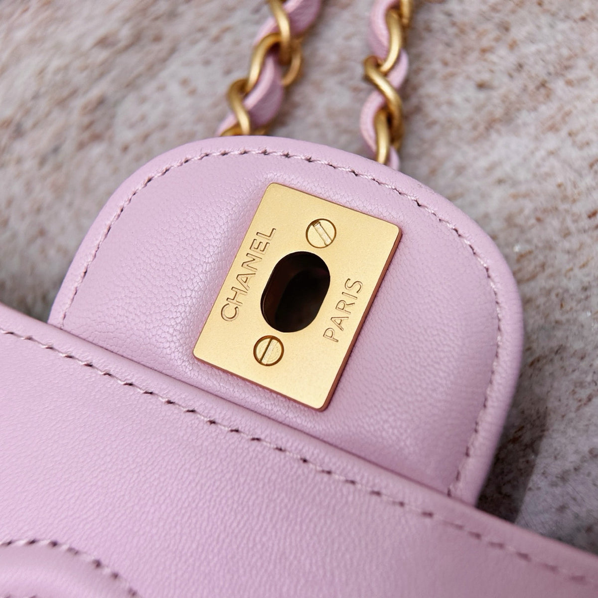 Chanel SMALL FLAP BAG WITH TOP HANDLE PINK