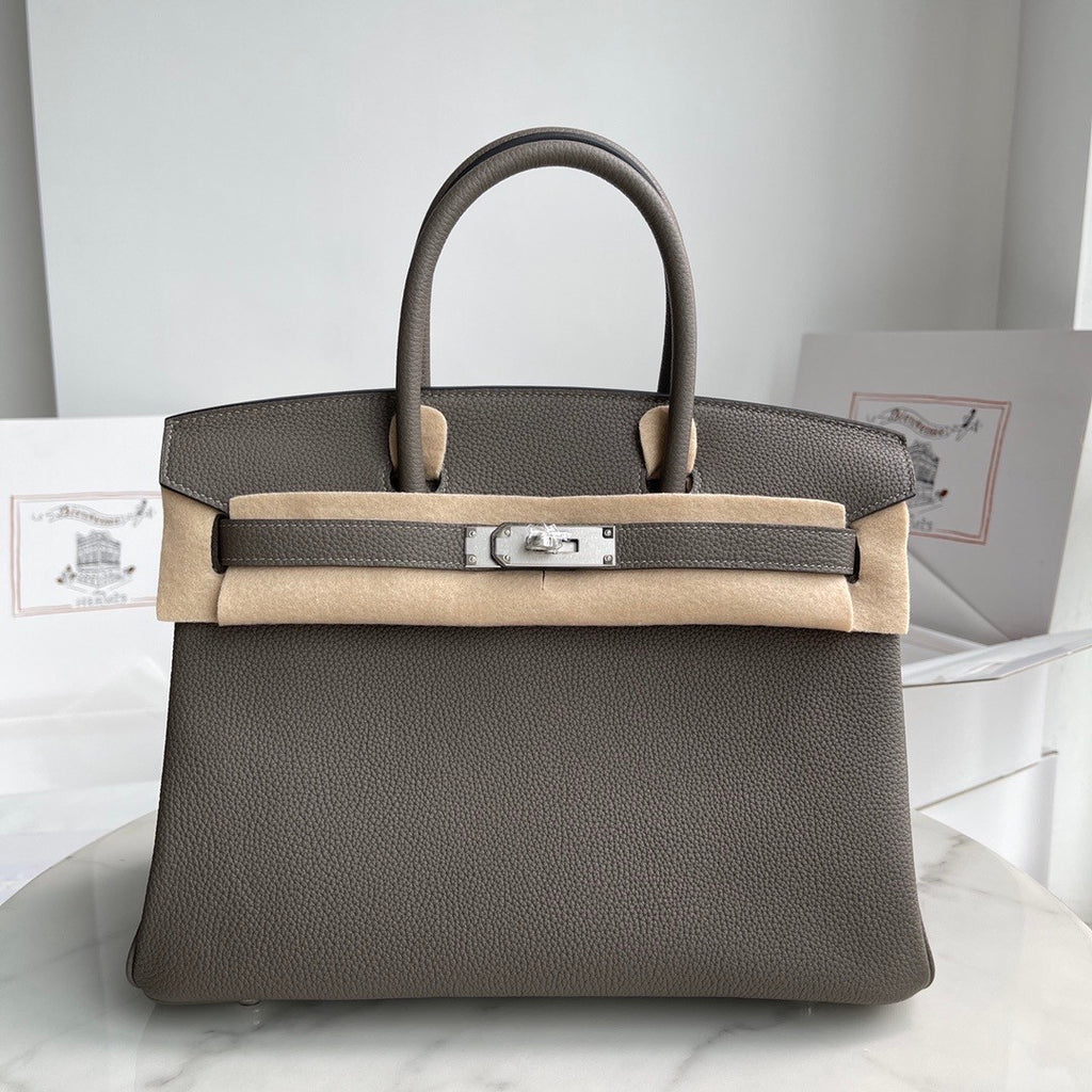 Hermès Birkin 30 cm Etain Togo Leather Palladium Hardware