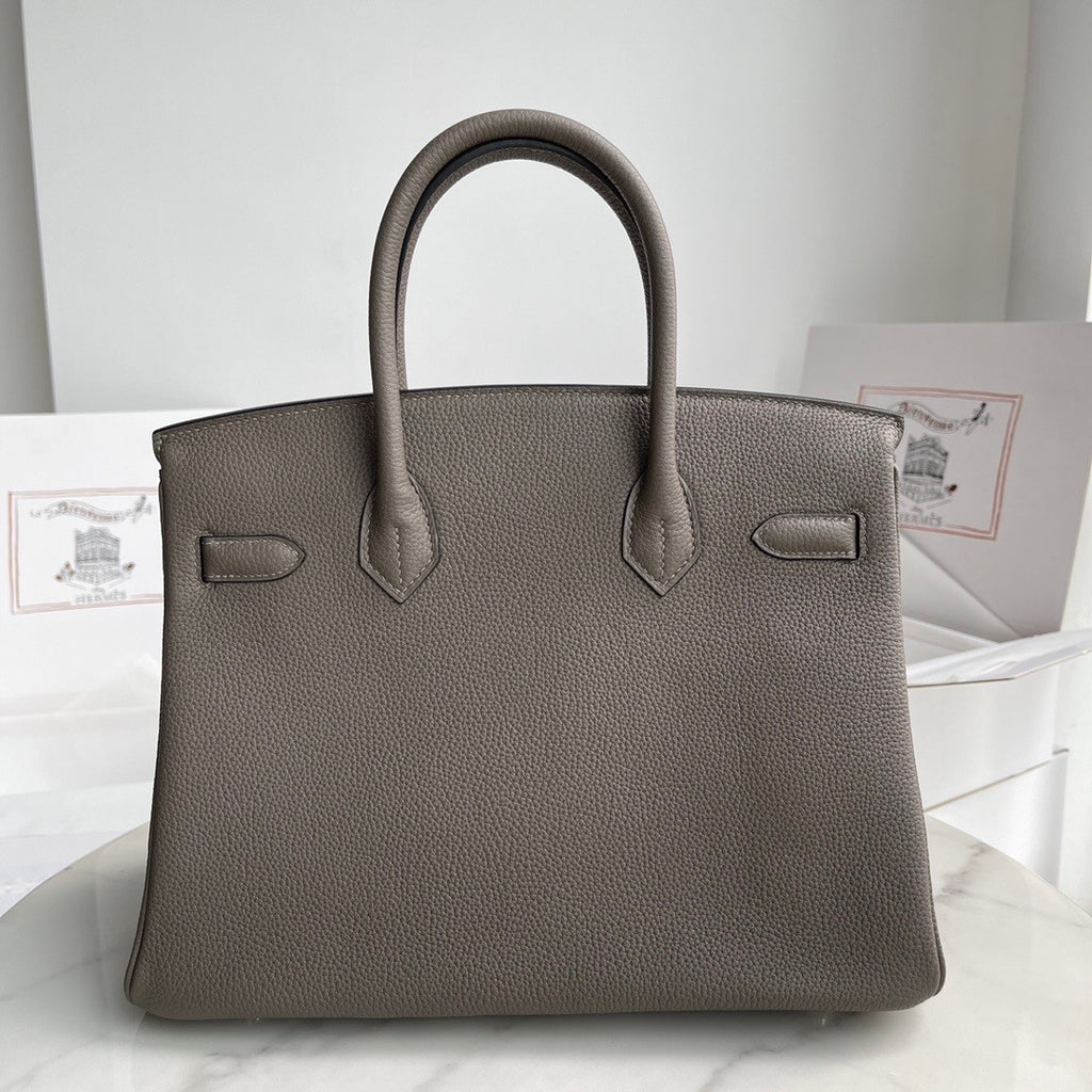 Hermès Birkin 30 cm Etain Togo Leather Palladium Hardware