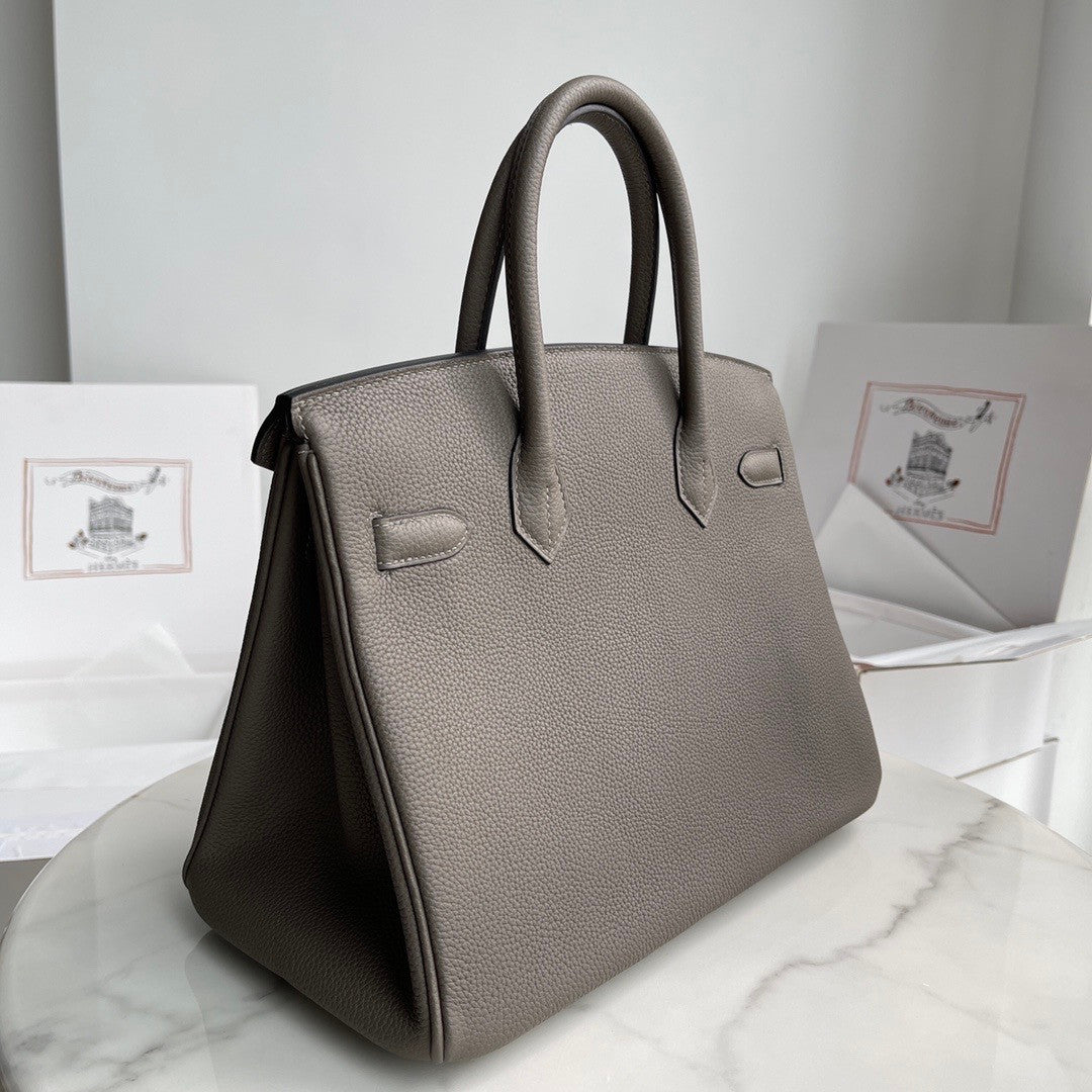 Hermès Birkin 30 cm Etain Togo Leather Palladium Hardware