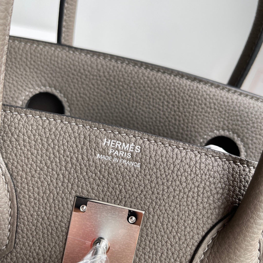 Hermès Birkin 30 cm Etain Togo Leather Palladium Hardware