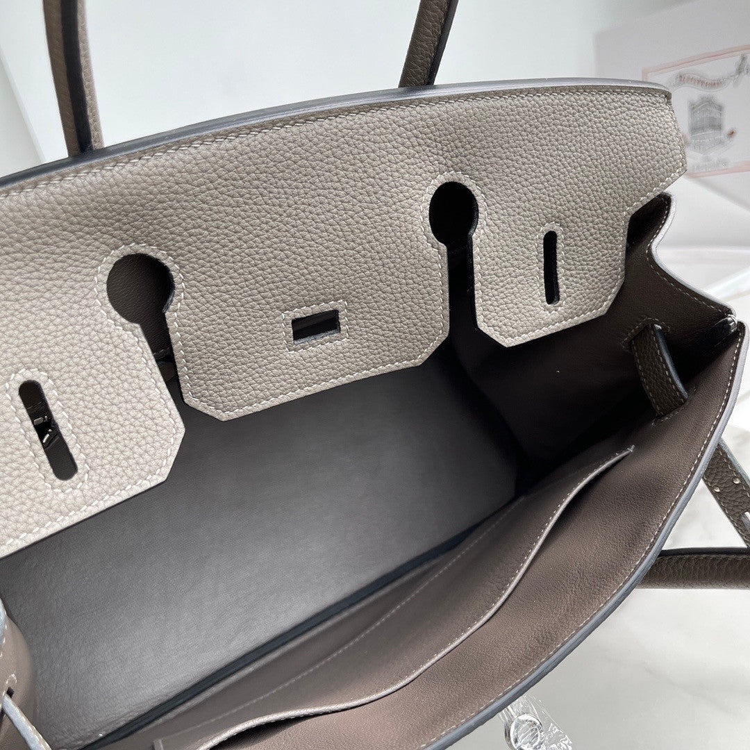 Hermès Birkin 30 cm Etain Togo Leather Palladium Hardware