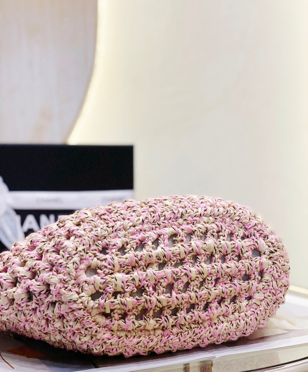 Chanel Small Crochet Tote SS2023 Pink