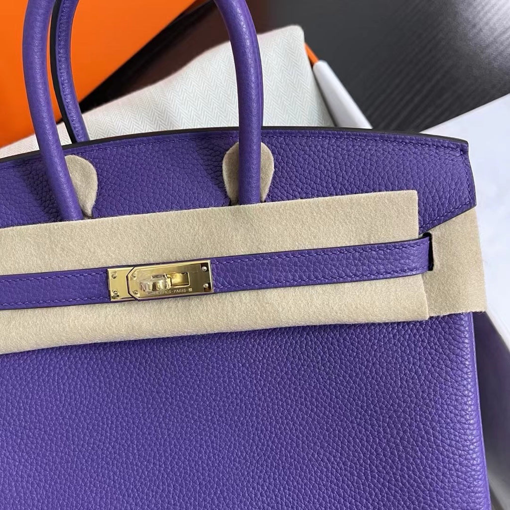 Hermes Special Order IRIS/ROSE SAKURA Birkin 25 cm Togo Gold Hardware
