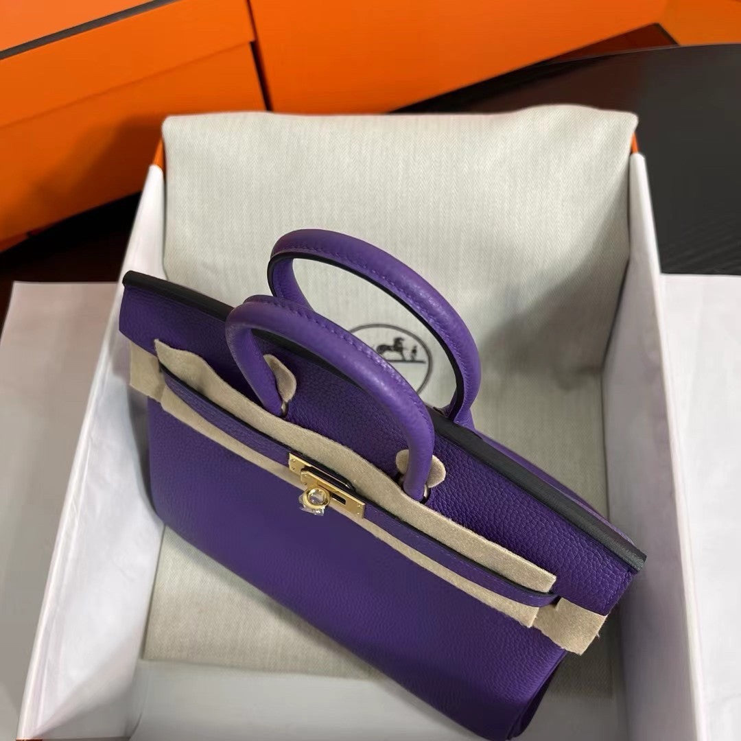 Hermes Special Order IRIS/ROSE SAKURA Birkin 25 cm Togo Gold Hardware