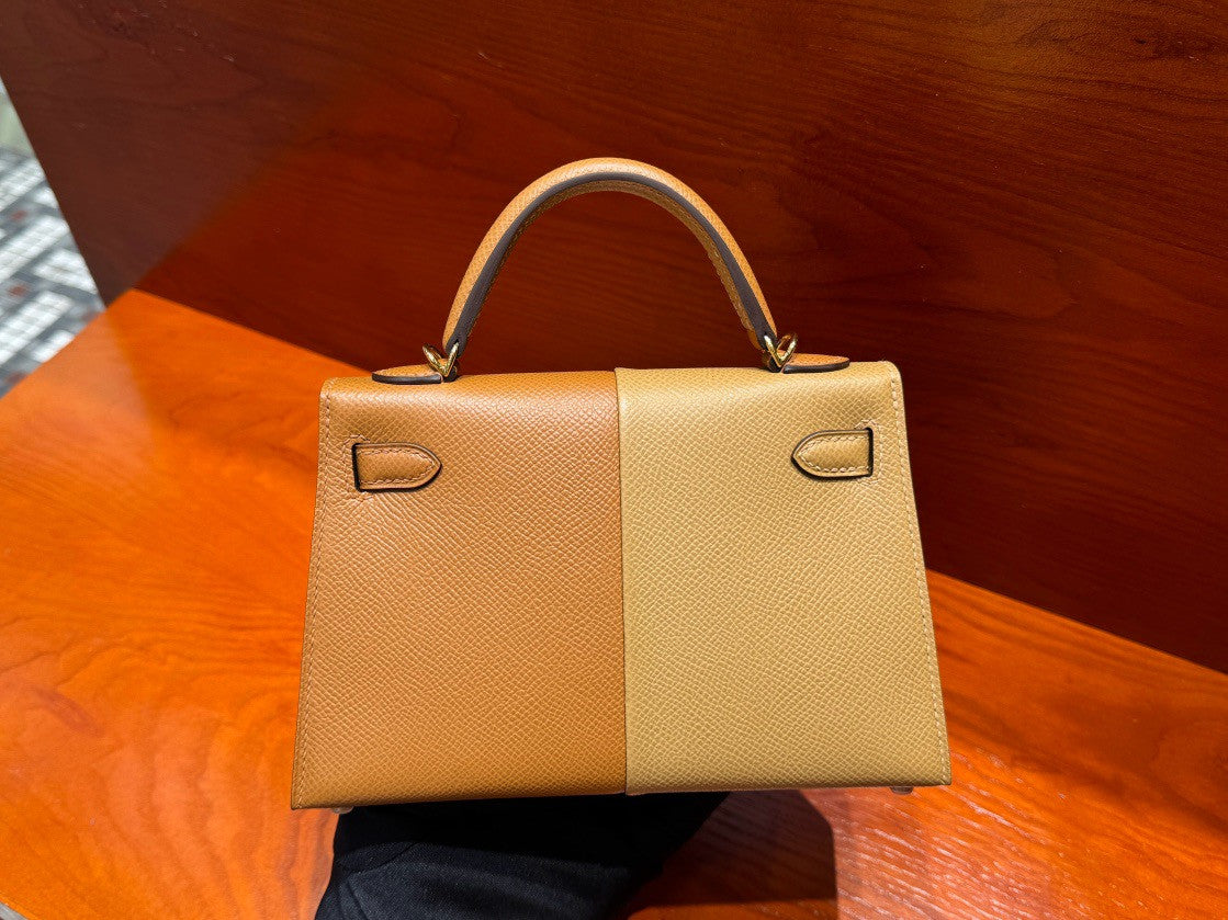Hermes Casaque  Mini Kelly II 20 Epsom calf Palladium Hardware