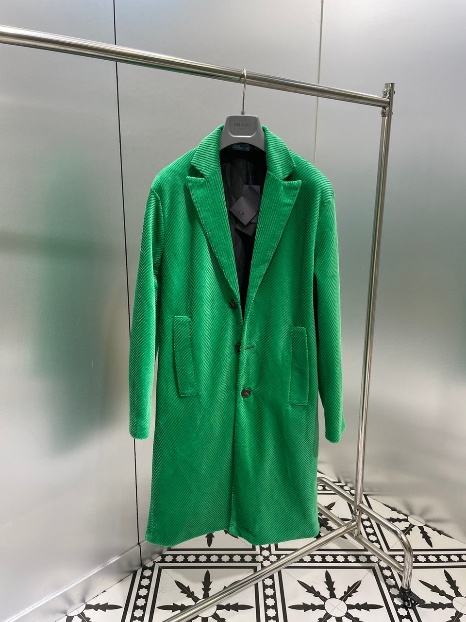 Prada Green Corduroy coat