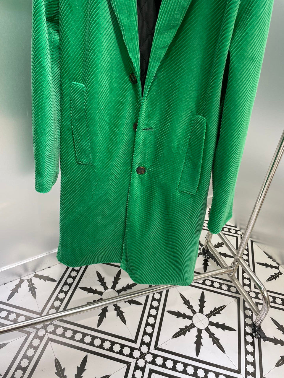 Prada Green Corduroy coat