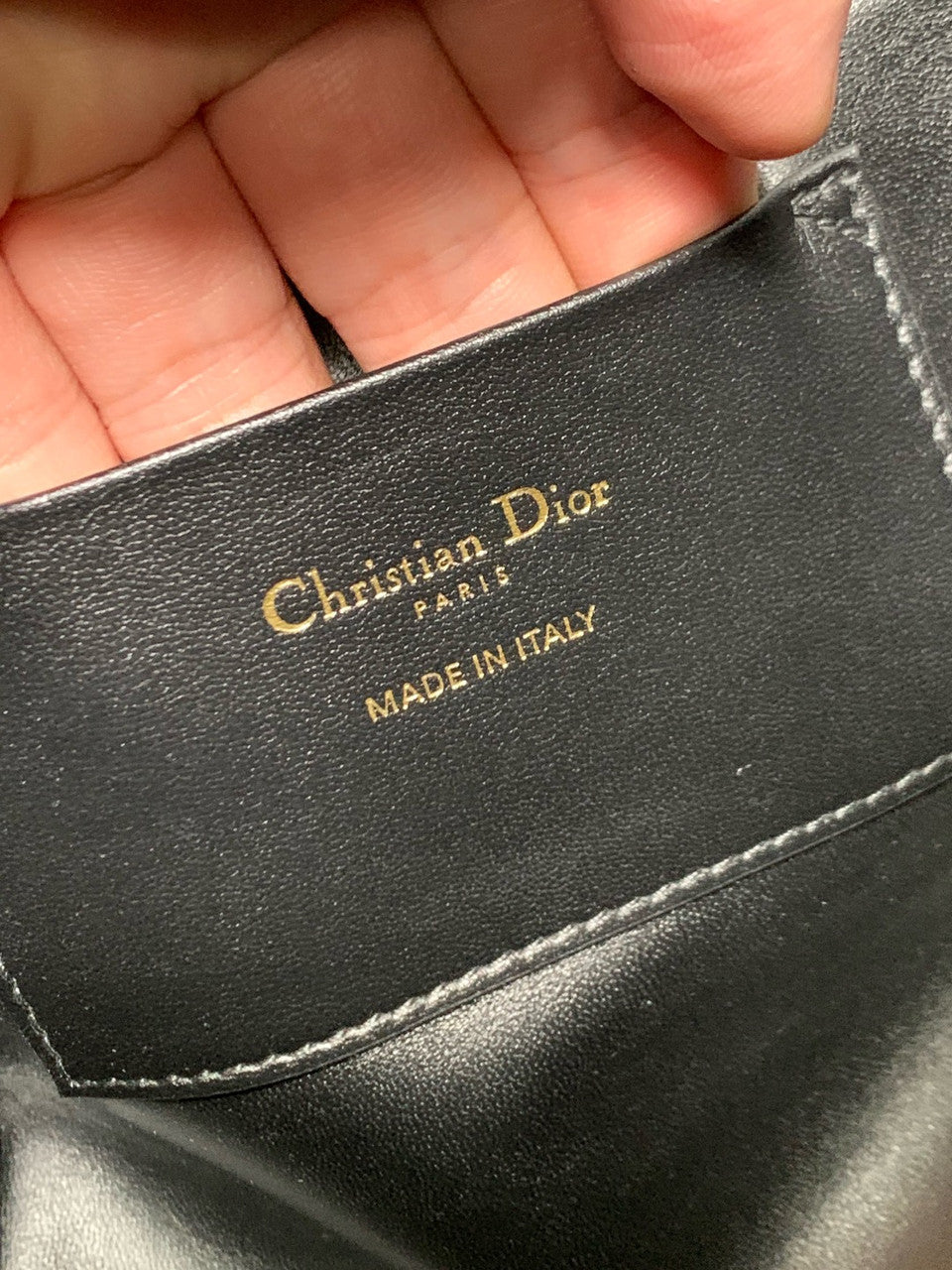 Christian Dior Medium Dior Toujours Vertical Tote Bag Black Macrocannage Crinkled Calfskin